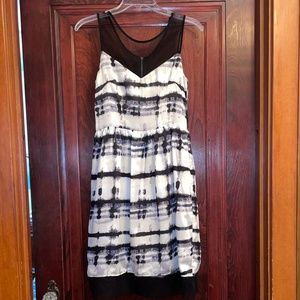 Bar III Illusion neck dress XS